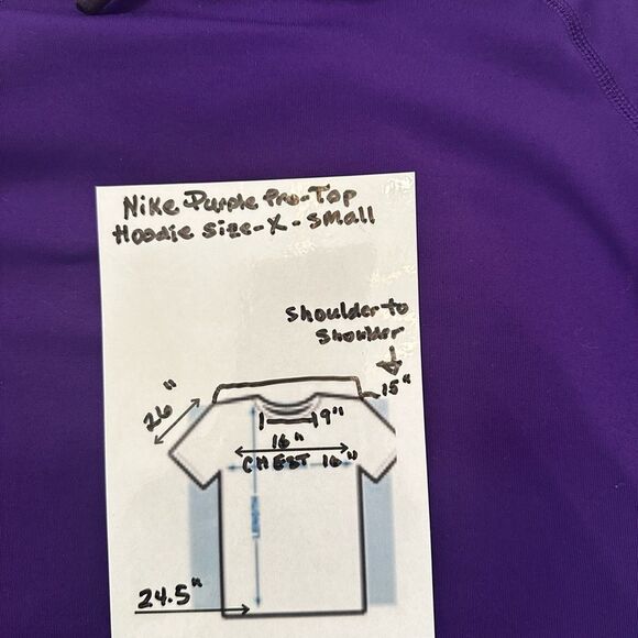 Nike Pro Women’s purple mock neck hoodie Size XS - Picture 6 of 6